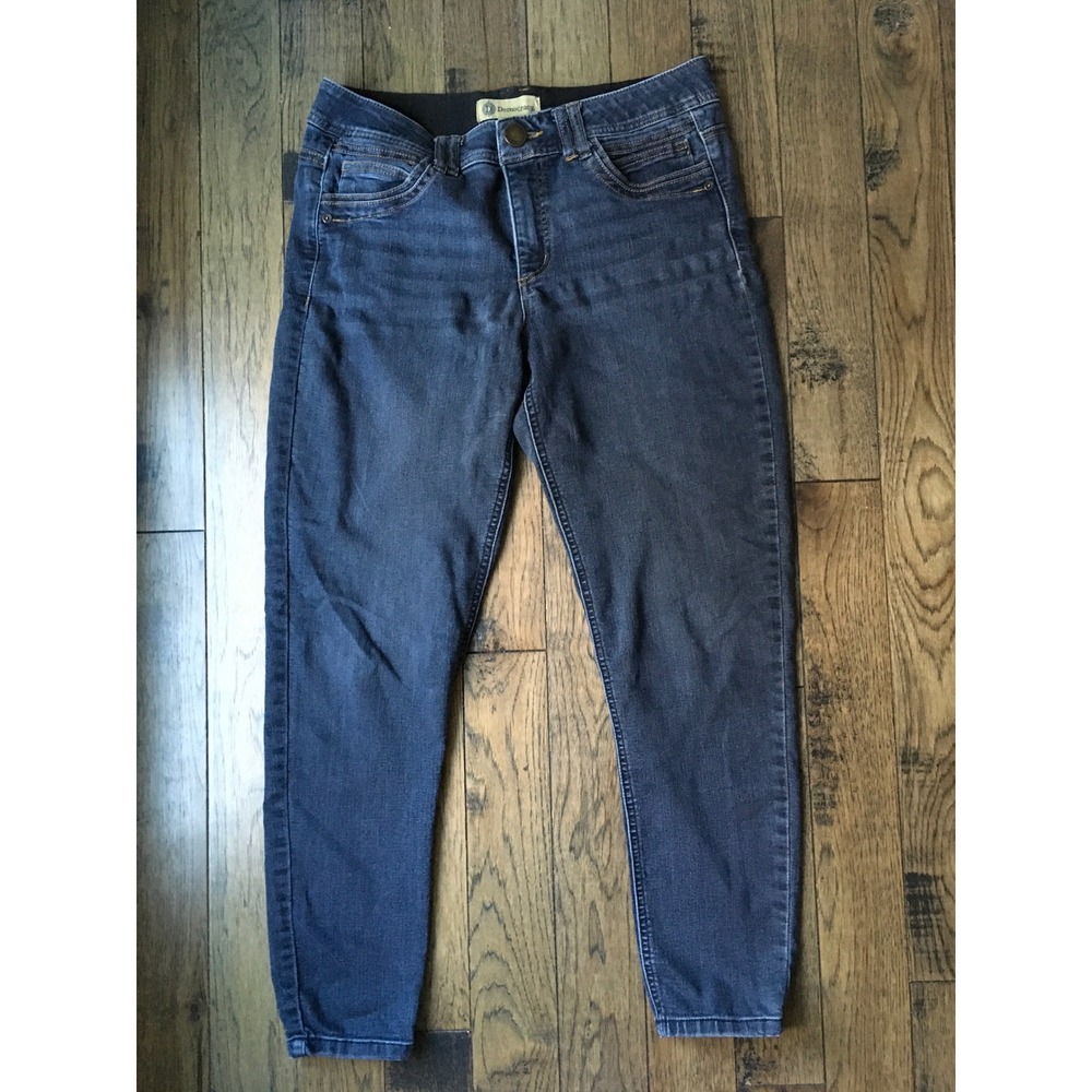 Democracy Ab tech Skinny Jeans Womens 10 Dark Indigo Stretch Denim Pockets